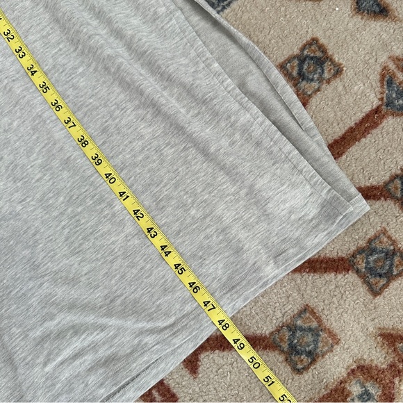 rag & bone Heather Grey Modal V-Neck Midi Dress Minimalist - Small - Picture 9 of 9